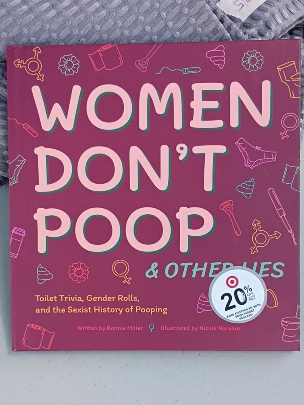 Target Women Don't Poop Book - Pink and Teal